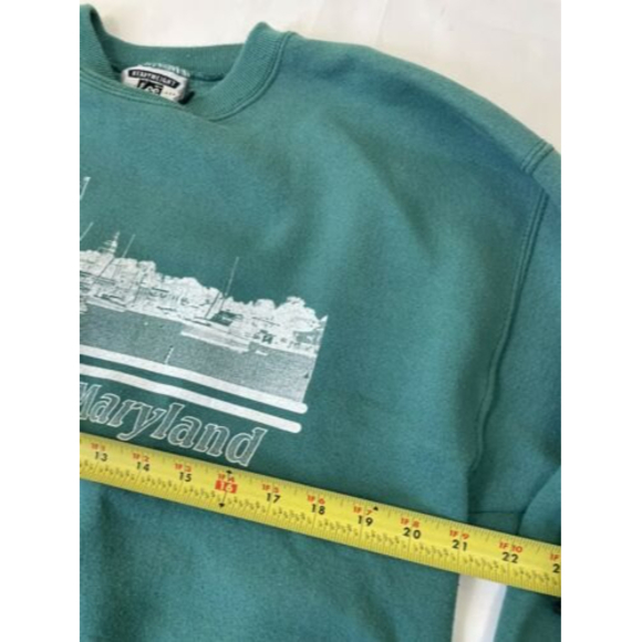 Vintage 90s Lee Sport Heavyweight Annapolis, Maryland Boat Marina 1993 Sweater L - Picture 6 of 7